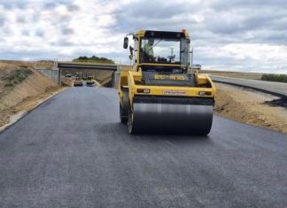 (RO) Lucrările de construcție a drumului național M3, ocolirea orașului Comrat – înregistrează un progres de circa 85%