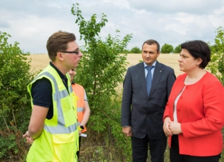 Prim-ministra Republicii Moldova, Natalia Gavriliță a inspectat lucrările de reparație a Coridorului 11, care a fost renovat recent