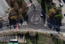 Trafic mai sigur și mai fluent în Drochia – sensul giratoriu de pe R7 finalizat