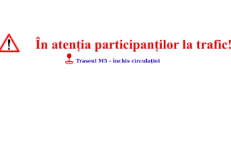 Restricții de circulație pe traseul M5 din cauza ghețușului