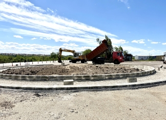 Sensul giratoriu de lângă Ciorescu: progres de 20%