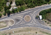Sensul giratoriu de la intersecția drumurilor M1 și R4, în apropiere de Ciorescu, a fost inaugurat