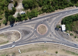 Sensul giratoriu de la intersecția drumurilor M1 și R4, în apropiere de Ciorescu, a fost inaugurat